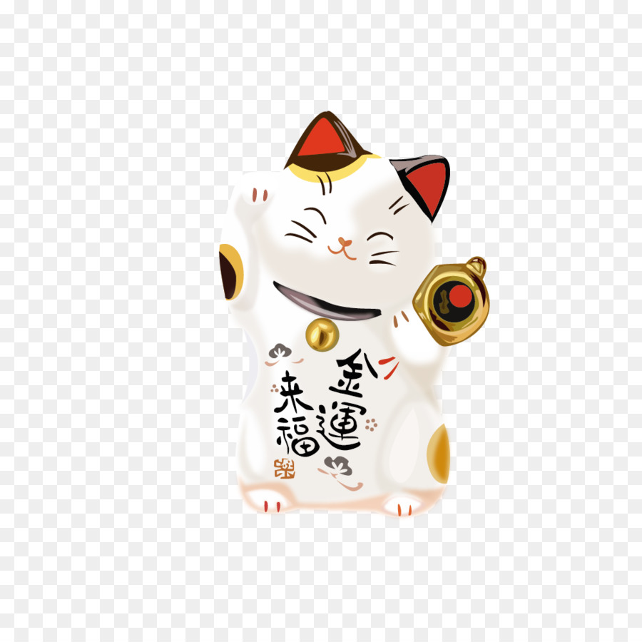 Cat Maneki Neko Luck Sticker Wallpaper 900x900 Cat Maneki Neko Luck Sticker Wallpaper