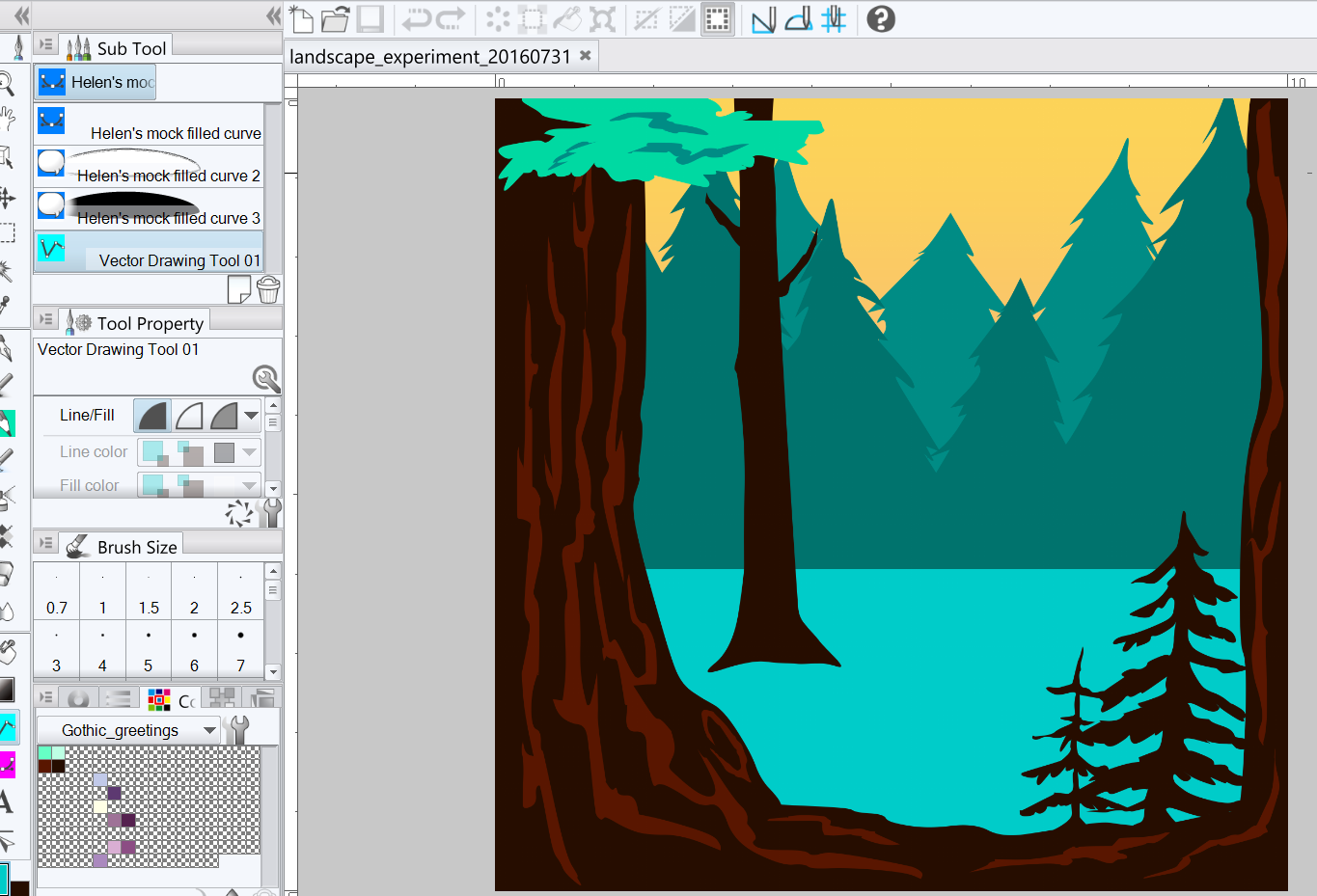 1365x929 Practice Drawing Landscapes In Manga Studio Ex The Cynical