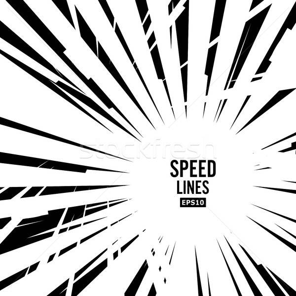 600x600 Comic Speed Lines Vector Graphic Explosion Of Speed Lines Comic