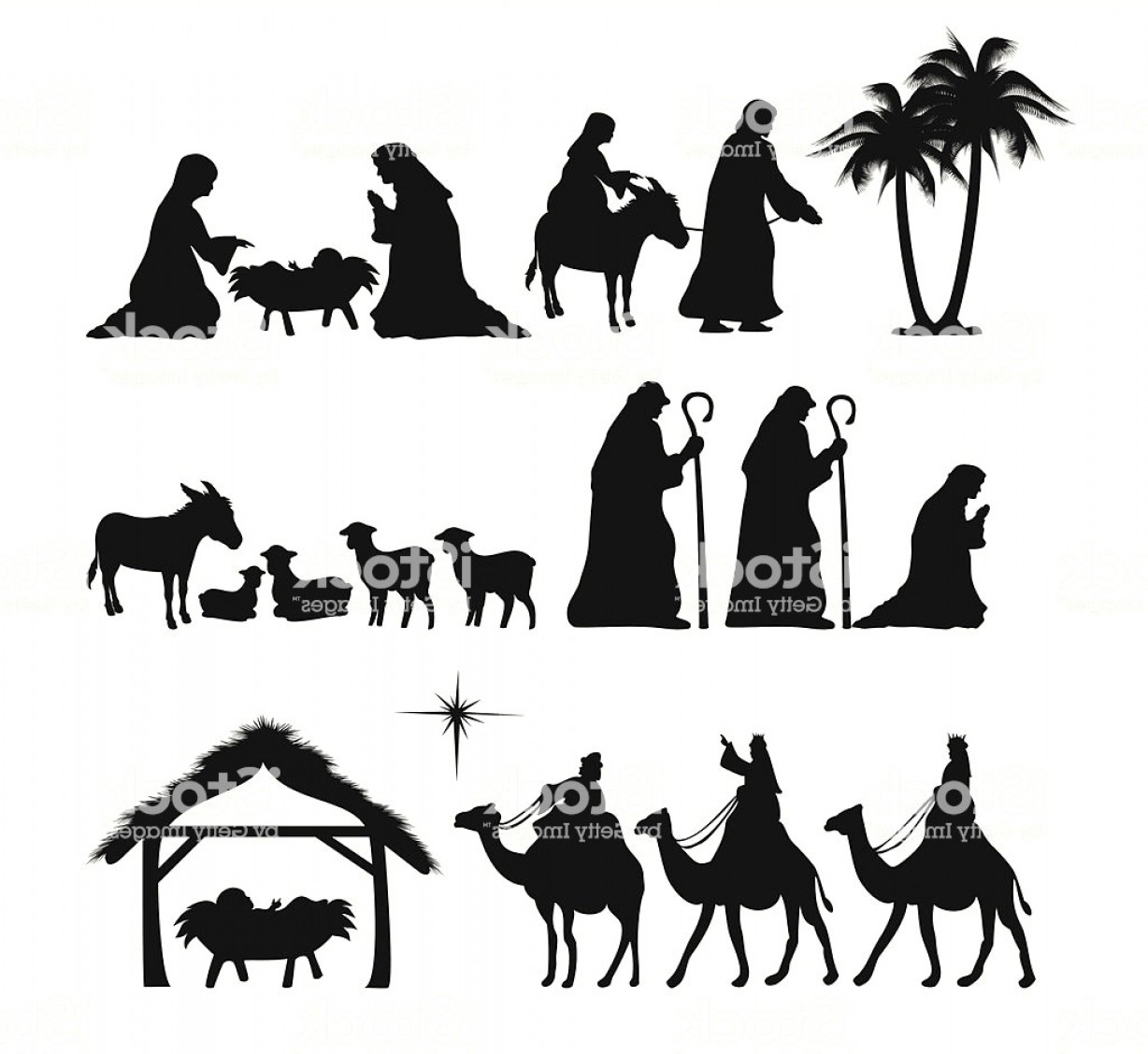 1228x1128 Nativity Silhouette Vector Id Scene Soidergi