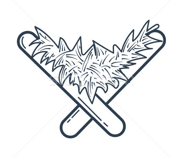 600x518 Christian Symbol Manger Vector Illustration Olena Siedykh