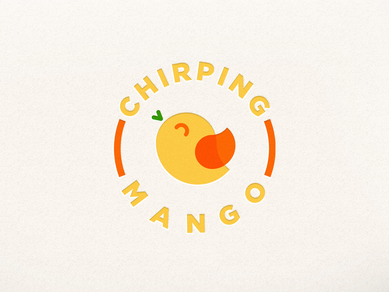 800x600 Bird + Mango Logo Concept 'chirping Mango'