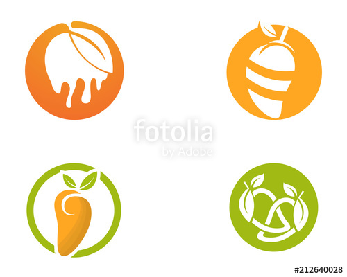 500x400 Mangoes In Flat Style Mango Logo Mango Icon Vector Image Stock