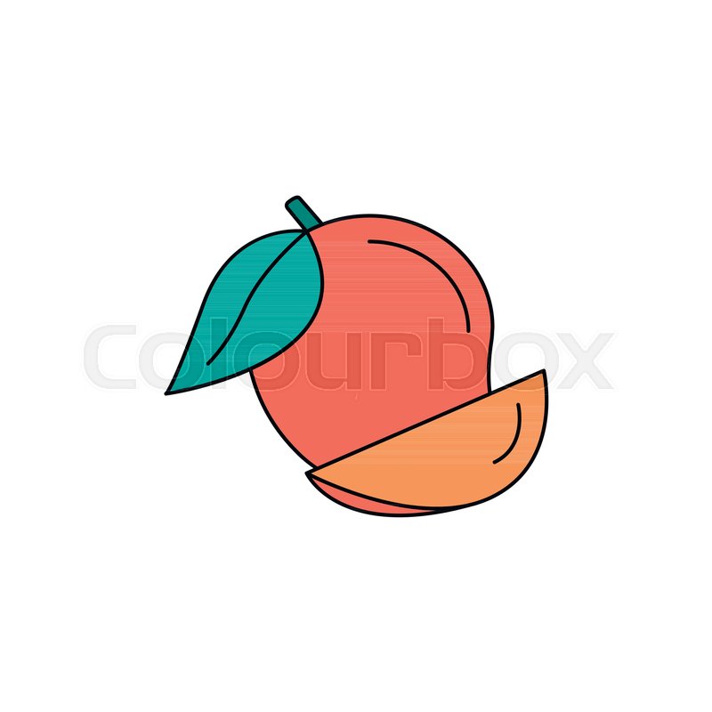 800x800 Mango Icon Cartoon Mango Vector Icon Stock Vector Colourbox