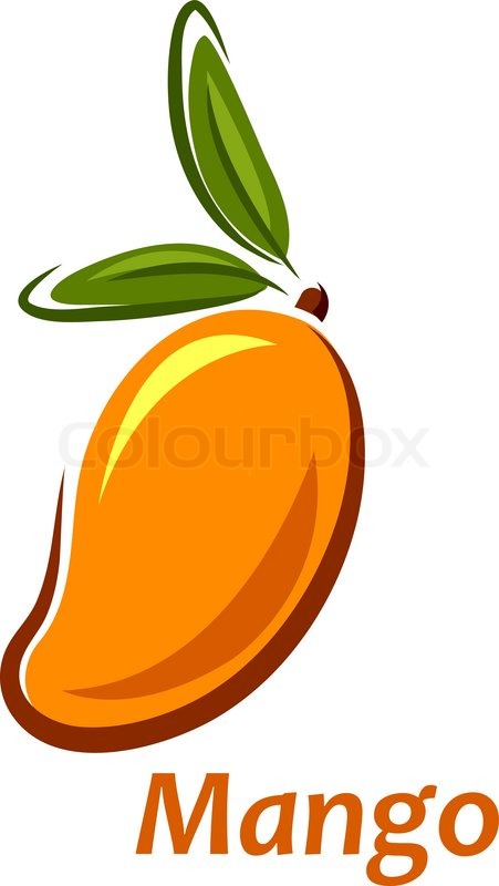 451x800 Fresh Cartoon Mango Fruit Sketch Stock Vector Colourbox