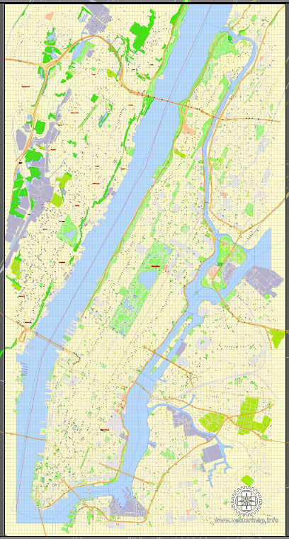 Manhattan Map Vector at Vectorified.com | Collection of Manhattan Map ...