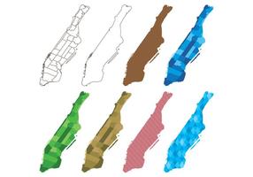 286x200 Manhattan Map Free Vector Art