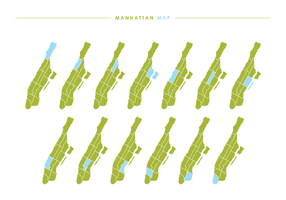 286x200 Manhattan Map Free Vector Art