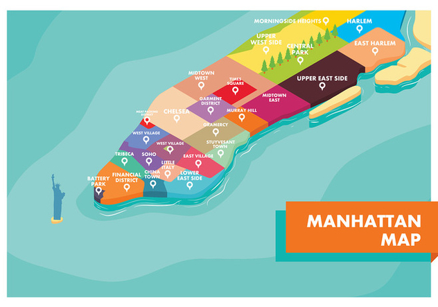 632x443 Manhattan Map Free Vector Free Vector Download Cannypic