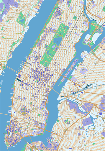 356x512 Scalablemaps Vector Map Of New York City