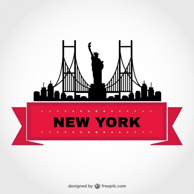 626x626 New York Skyline Vector Template Icon Vector Free, New York