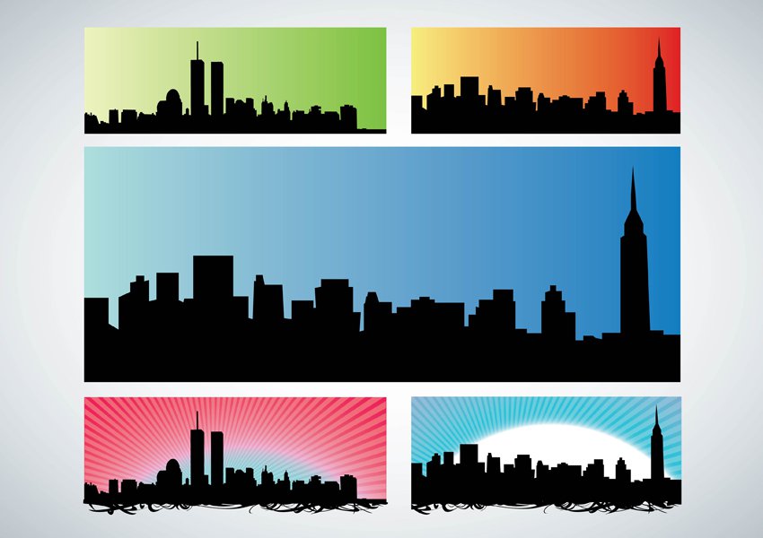 850x600 Nyc Skyline Vector Art Graphics