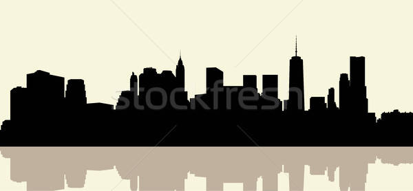 600x278 Lower Manhattan Skyline Vector Illustration Brett Lamb
