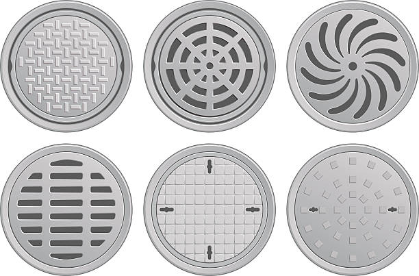612x403 Royalty Free Manhole Clip Art, Vector Imag