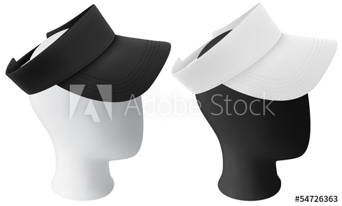Mannequin Head With Blank Visor Template 500x302 Mannequin Head With Blank Visor Template