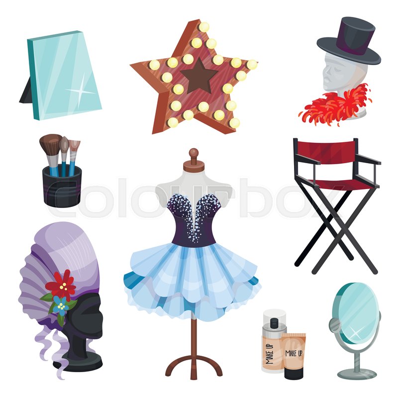Set Of Dressing Room Icons Dress Of Stock Vector Colourbox 800x800 Set Of Dressing Room Icons Dress Of Stock Vector Colourbox