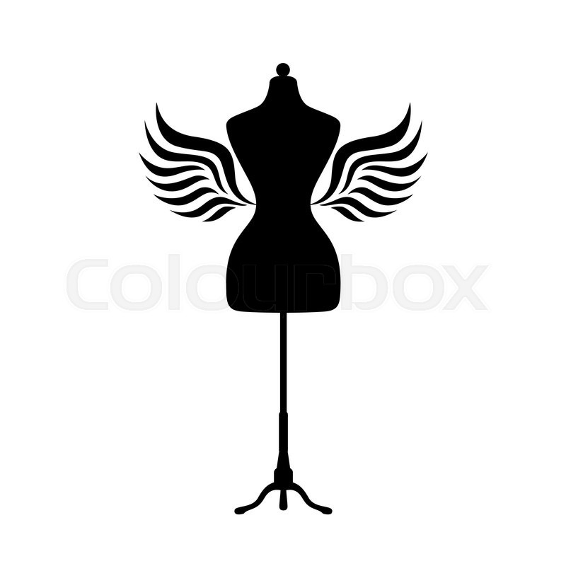 Mannequin Silhouette With Wings Stock Vector Colourbox 800x800 Mannequin Silhouette With Wings Stock Vector Colourbox