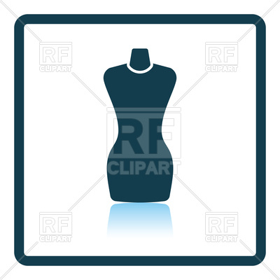 Shadow Reflection Design Of Tailor Mannequn Vector Image 400x400 Shadow Reflection Design Of Tailor Mannequn Vector Image