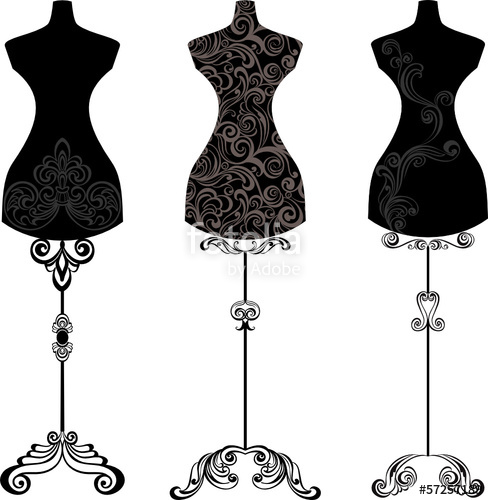 Mannequin Silhouette Vector at Vectorified.com | Collection of ...