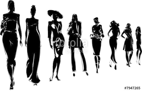 Silhouettes De Mannequins Femme Stock Image And Royalty Free 500x320 Silhouettes De Mannequins Femme Stock Image And Royalty Free
