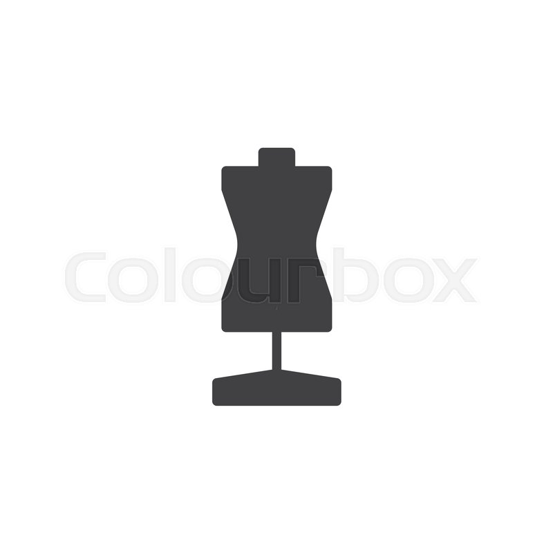 800x800 Mannequin Vector Icon Filled Flat Stock Vector Colourbox