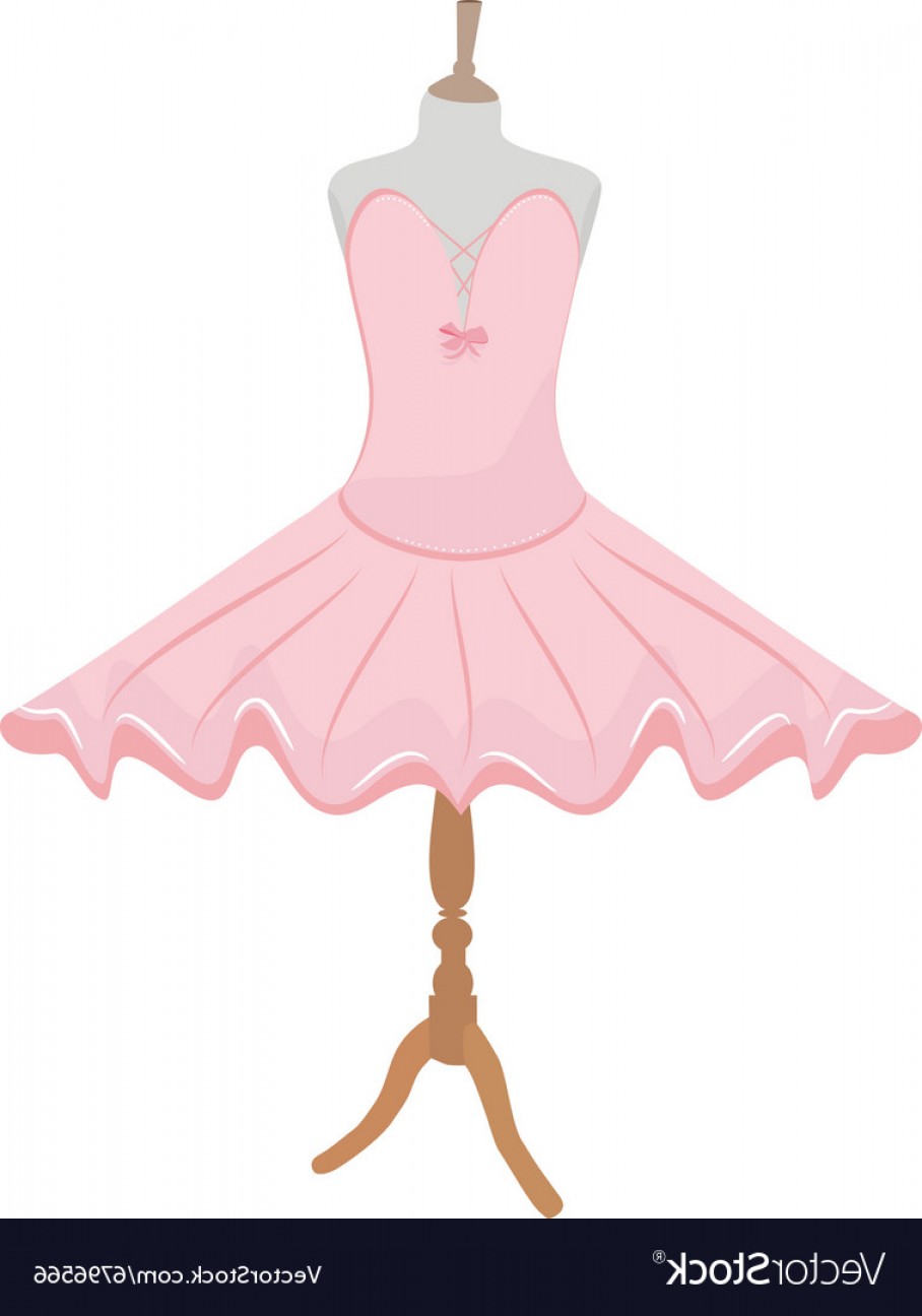 908x1296 Ballet Dress On Mannequin Vector Handandbeak