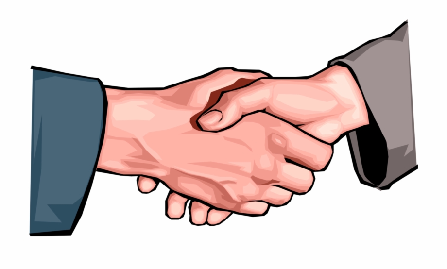 920x554 Vector Illustration Of Businessmen Shaking Hands