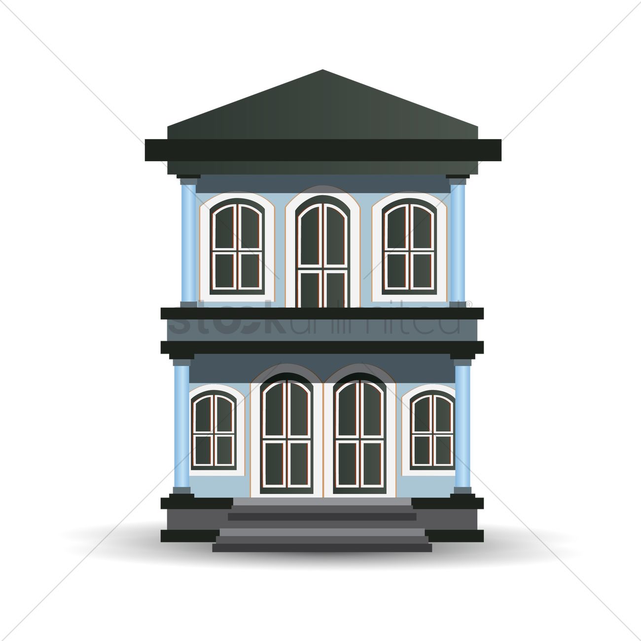 1300x1300 Mansion Vector Image