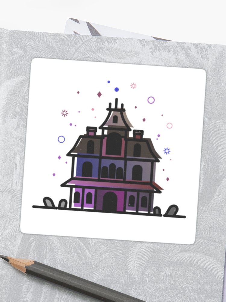 750x1000 Phantom Manor Haunted Mansion Vector Artwork Sticker