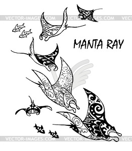 261x300 Manta Ray And Fish
