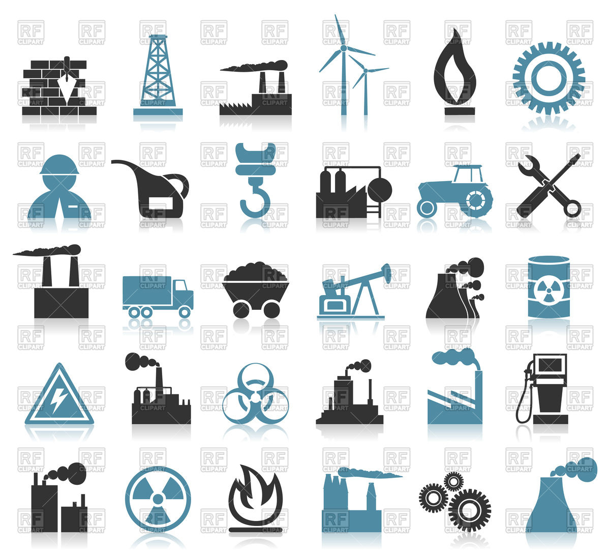 1200x1085 Industrial Icons Vector Image Of Icons And Emblems