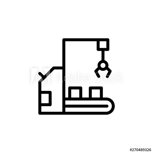 500x500 Industrial Robot, Manufacturing Robot Icon