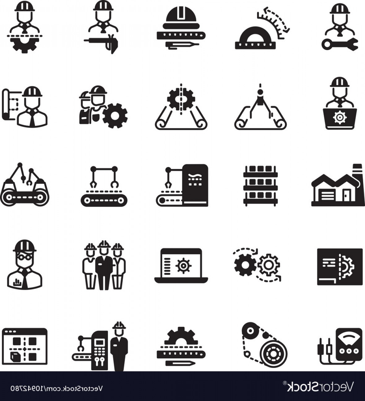 1180x1296 Engineering Manufacturing Industrial Icon Vector Soidergi