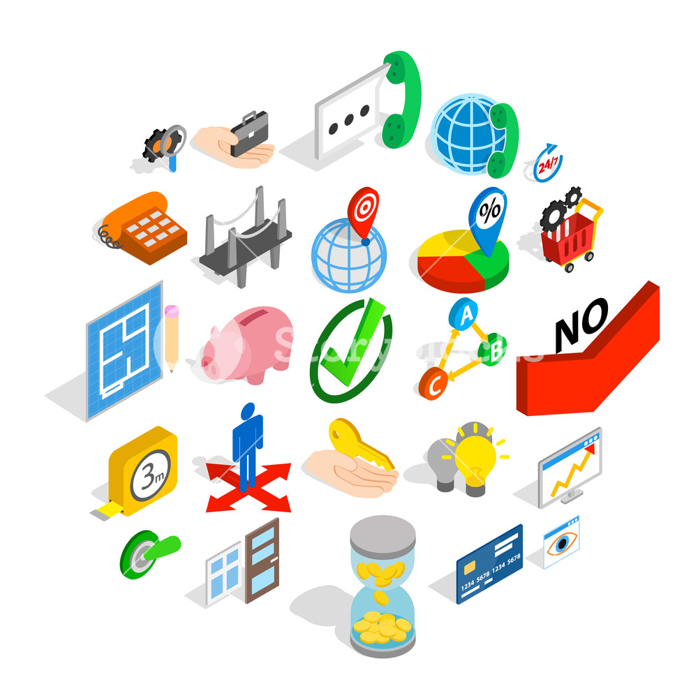 1000x1000 Manufacturing Icons Set Isometric Set Of Manufacturing Vector