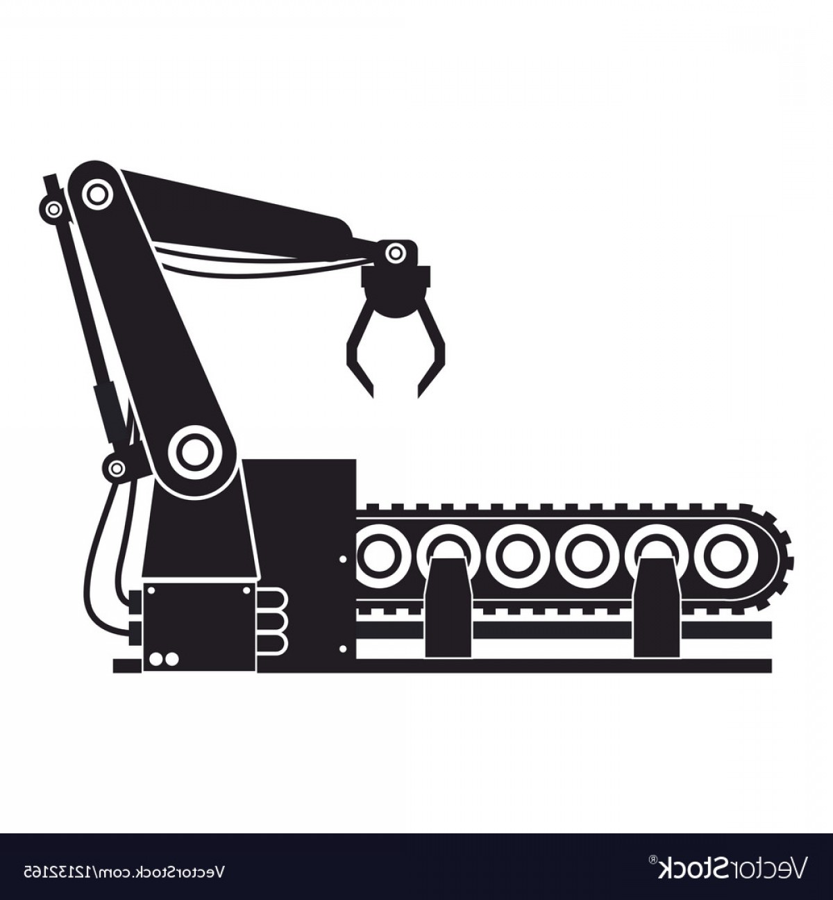 1200x1296 Silhouette Robotic Production Line Manufacturing Vector Soidergi
