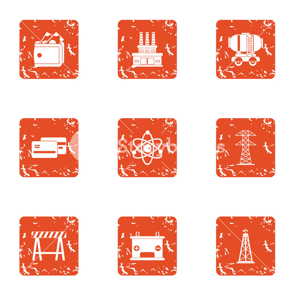 1000x1000 Commerce Manufacturing Icons Set Grunge Set Of Commerce