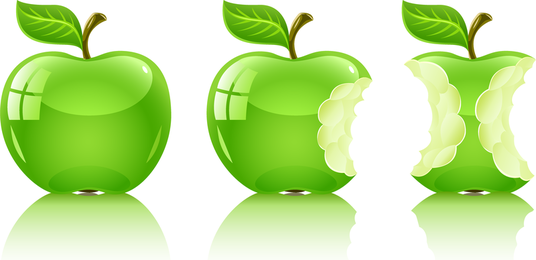 Manzana Verde Vector Graphics To Download 536x260 Manzana Verde Vector Graphics To Download