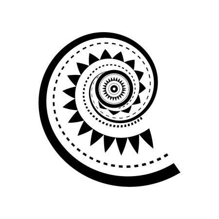 450x450 Maori Style Spiral Tattoo Design Royalty Free Vector Graphics