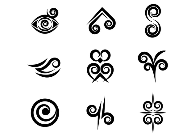 632x443 Free Maori Koru Logo Tattoo Elements Vector Free Vector Download