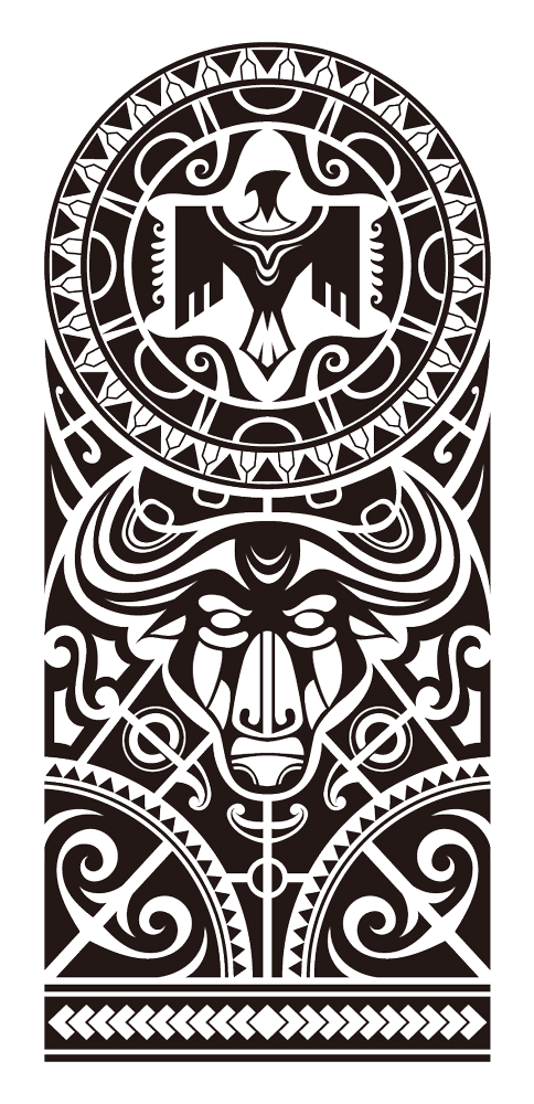 484x1000 Tatuagem Maori Png Vector, Clipart