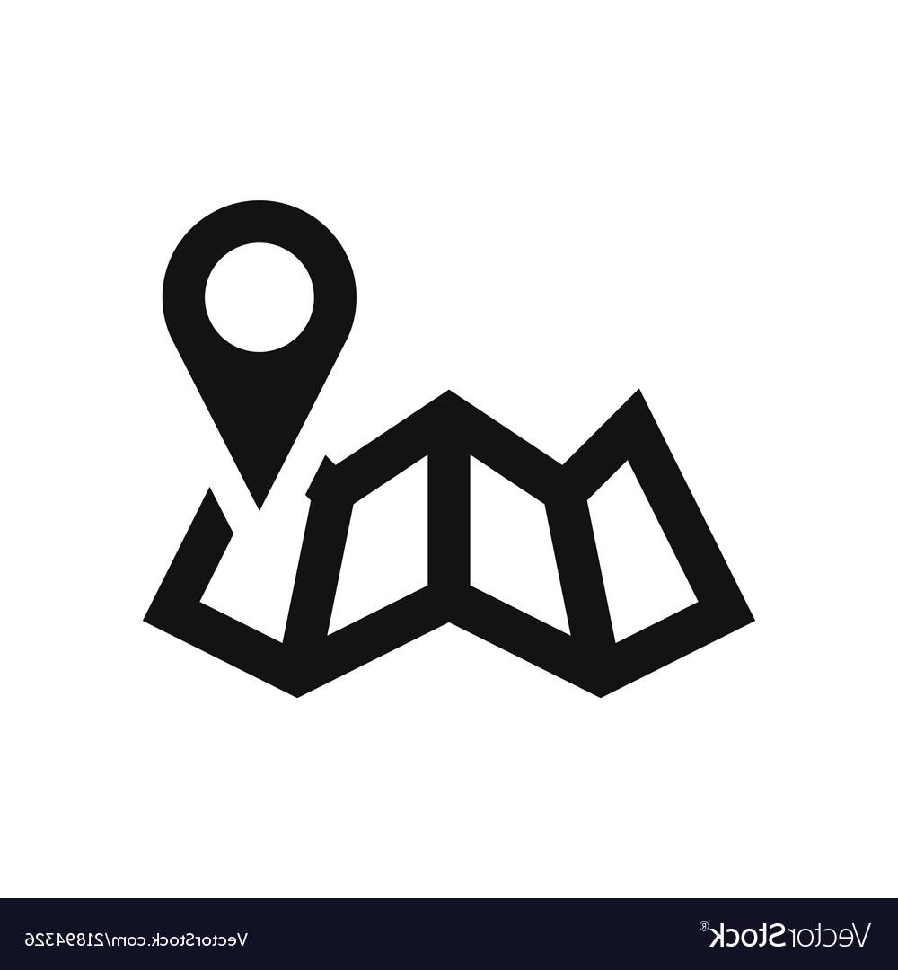 1000x1080 Top Black Map Icon Vector Drawing Free Vector Art, Images