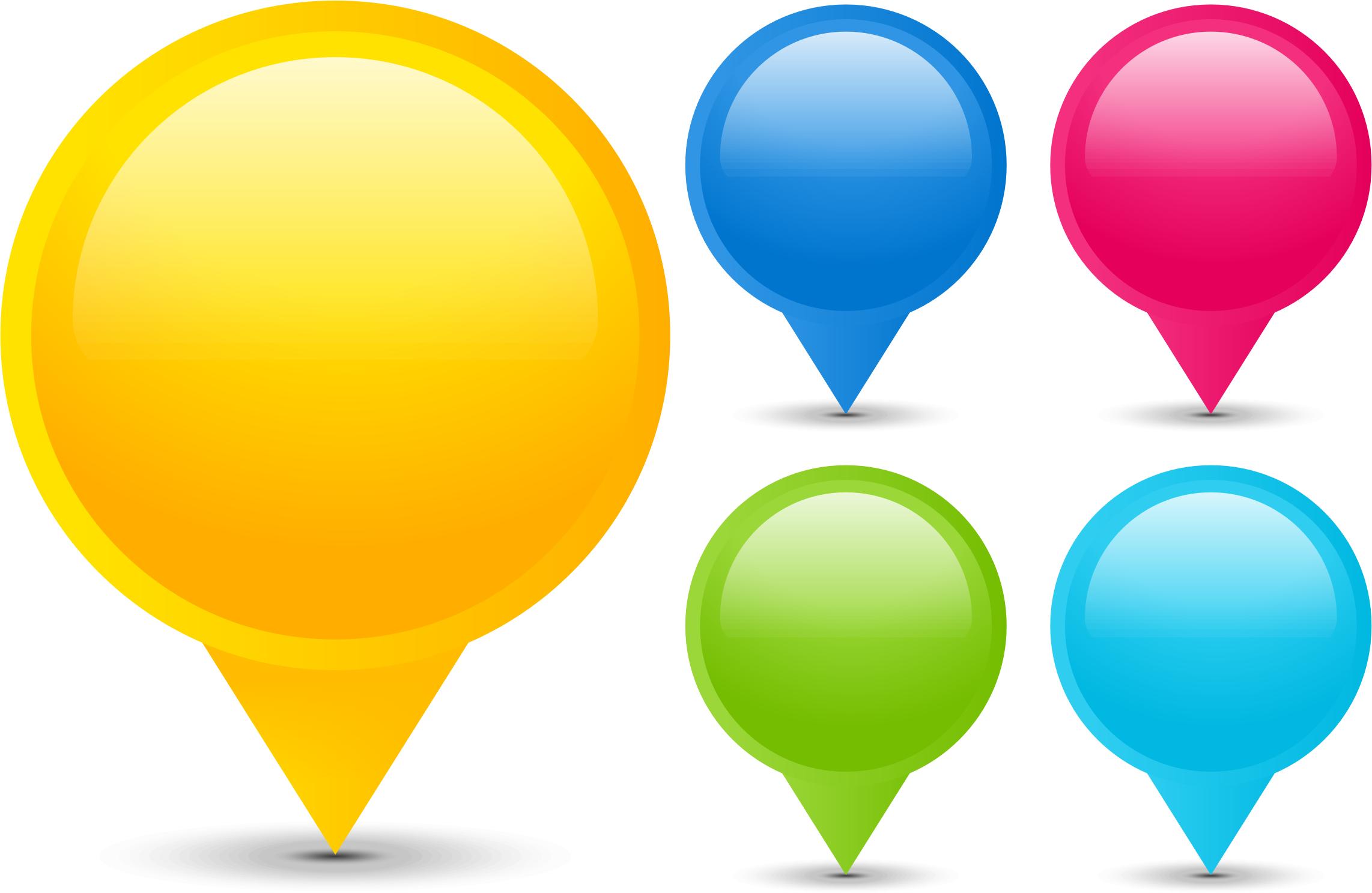 2284x1487 Map Marker Vector Icons Png