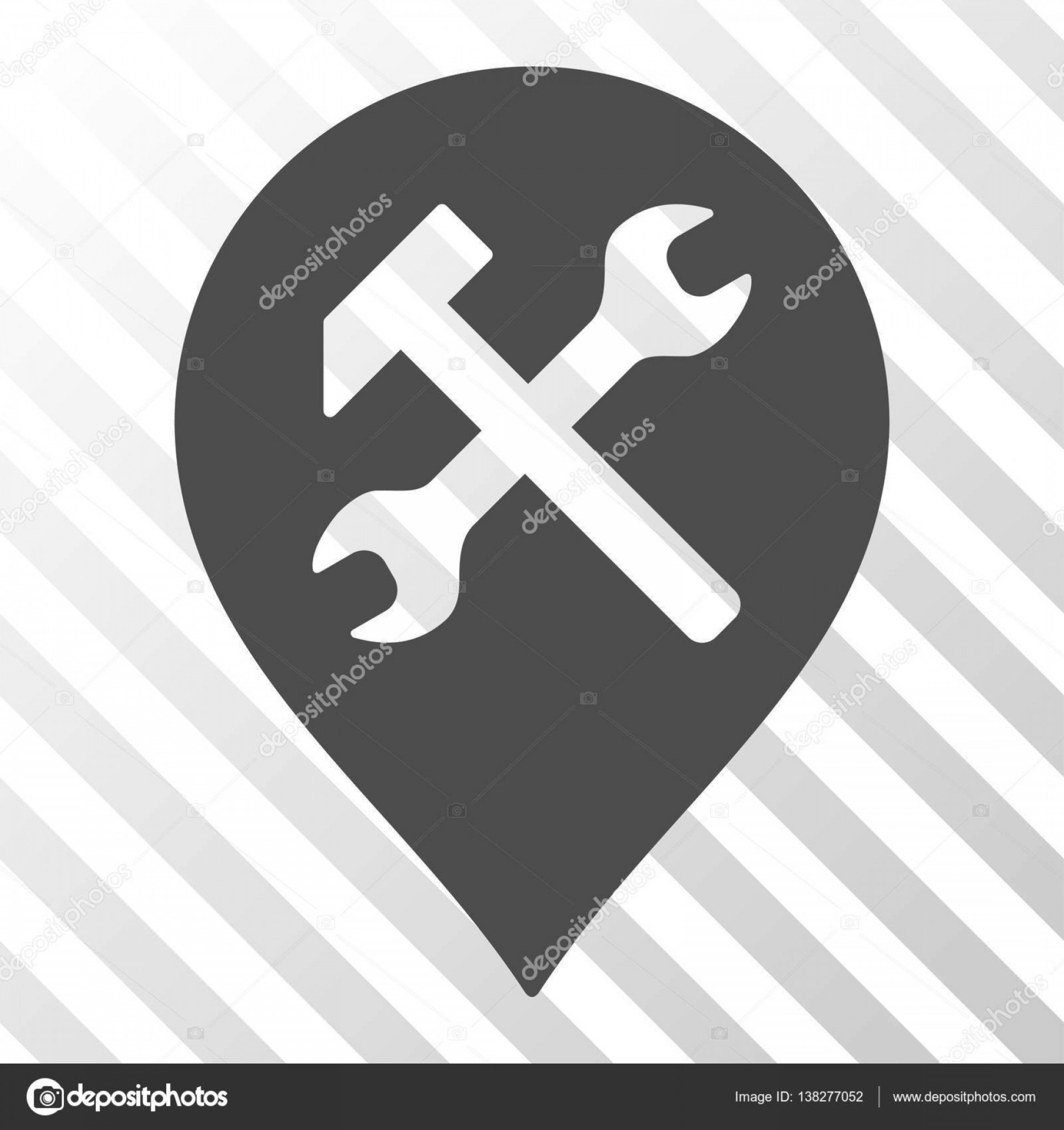 2304x2448 Stock Illustration Workshop Map Marker Vector Icon Studiogrfx