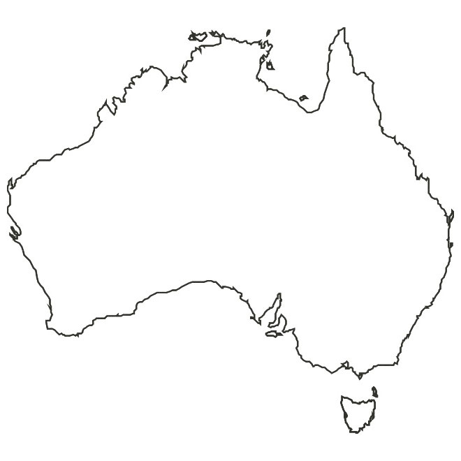 660x660 Vector Map Of Australia