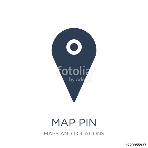 500x500 Map Pn Trendy Flat Vector Map Pn On White Background