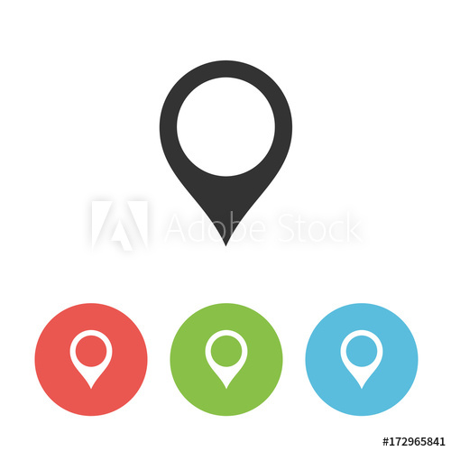 500x500 Map Pin Vector Icon