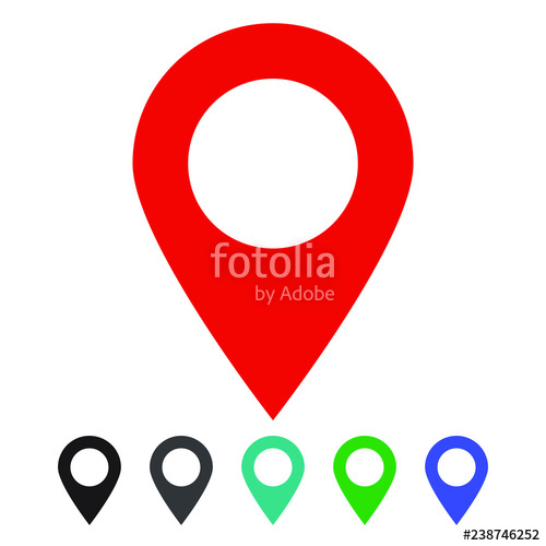 500x500 Map Pin Vector Icon Stock Image And Royalty Free Vector