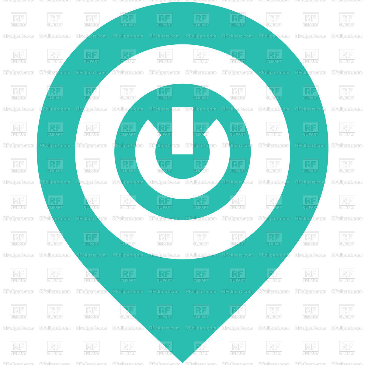 1200x1200 Colored Map Pin Vector Image Of Icons And Emblems