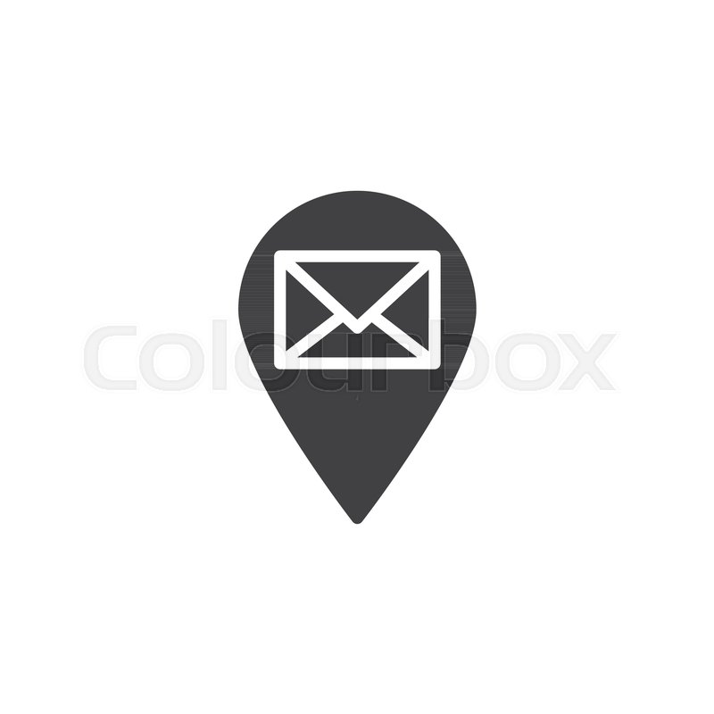 800x800 Post Office Map Pin Vector Icon Stock Vector Colourbox