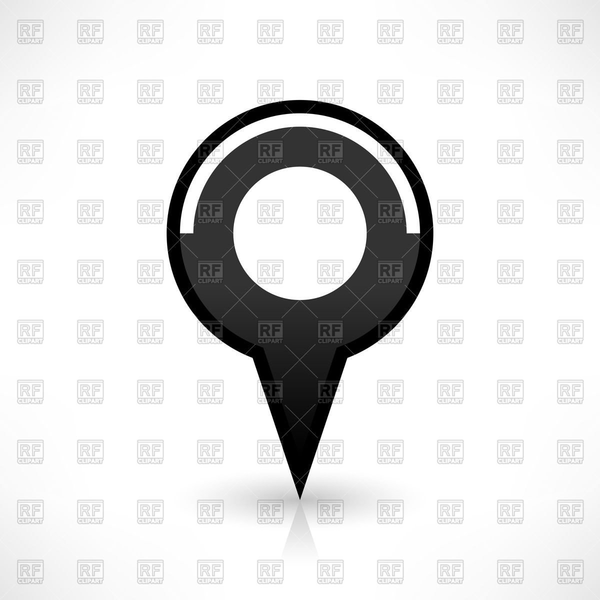 1200x1200 Gray Map Pin Vector Image Of Signs, Symbols, Maps Feelisgood